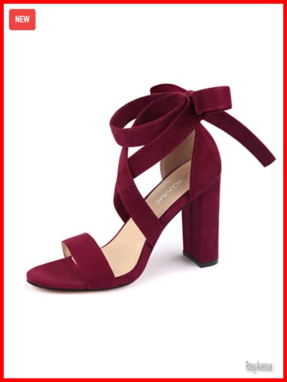 Strappy Chunky High Heeled Sandals Lace Up Nude Block Heel